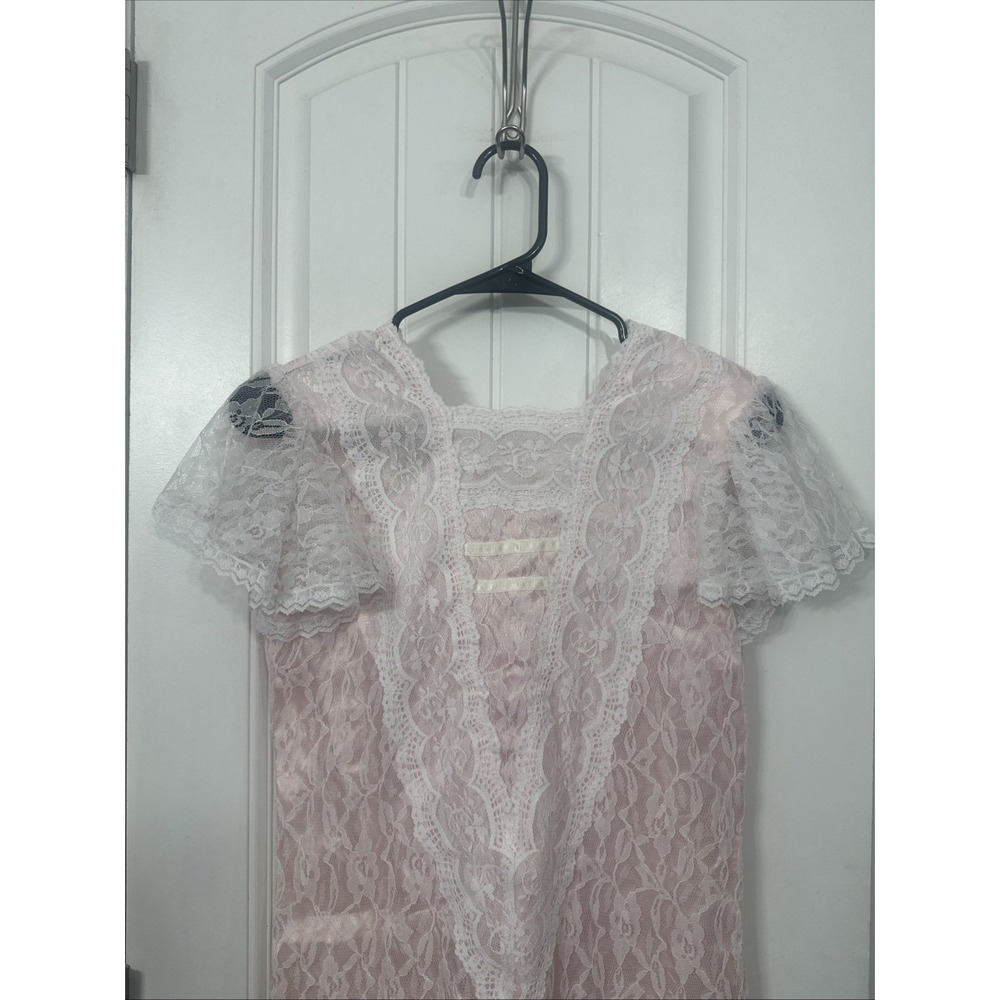 Gunne Sax Jessica McClintock 1980s Vintage Drop Waist Lace Dress Dollette - Picture 2 of 11